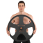 Млинці диски сталеві для станової тяги Deadlift Pulling Weight Plates Zelart TA-6961-20 20кг чорний 6