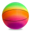Мяч резиновый Баскетбольный LEGEND BA-1900 22см радужный 0