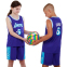 Форма баскетбольная детская NB-Sport NBA LAKERS 6 BA-9970 S-2XL фиолетовый-голубой 11