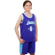 Форма баскетбольна дитяча NB-Sport NBA LAKERS 6 BA-9970 S-2XL фіолетовий-блакитний 14