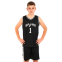 Форма баскетбольна дитяча NBA клуб Spurs 1 BA-9972 S-2XL чорний-білий 6
