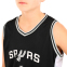 Форма баскетбольна дитяча NBA клуб Spurs 1 BA-9972 S-2XL чорний-білий 9