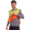 Манишка для футбола двусторонняя мужская с резинкой UR CO-3902-OGN оранжевый-салатовый 5