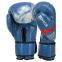 Рукавиці боксерські на липучці шкіряні FISTRAGE VL-7804 10-14унцій синій 1