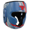 Шолом боксерський з повним захистом шкіряний FISTRAGE VL-7810 S-XL синій 0