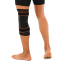 Наколінник спортивний еластичний компресійний з фіксуючим ременем EXCEEDE 856CA S-L 1шт чорний-помаранчевий 4