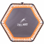 Фитнес батут шестиугольный TX-B6919-50 127см черный-оранжевый 1