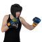 Перчатки боксерские UKRAINE MA-7555 2-16 унций синий-желтый 4