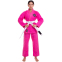Кімоно жіноче для джиу-джитсу HARD TOUCH JJSL 130-160см рожевий 0