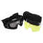 Очки защитные маска со сменными линзами и чехлом SPOSUNE JY-003-1 черный 7