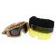 Очки защитные маска со сменными линзами и чехлом SPOSUNE JY-003-3 хаки 7
