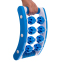 Масажер для ніг прямокутний роликовий 8 масажерів PRO-SUPRA Massager MS-01 синій-білий 3
