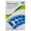 Масажер для ніг прямокутний роликовий 8 масажерів PRO-SUPRA Massager MS-01 синій-білий 4