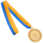 Медаль спортивна зі стрічкою SP-Sport ABILITY C-4841 золото, срібло, бронза 2