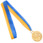 Медаль спортивна зі стрічкою SP-Sport AIM C-4842 золото, срібло, бронза 2