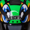 Мотошлем интеграл (full face) RXR Черепаха Марио M-3831 M-XL черный-салатовый 9