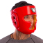 Шлем боксерский с полной защитой кожаный VELO VL-8193 M-XL цвета в ассортименте 7