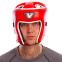 Шлем боксерский открытый с усиленной защитой макушки кожаный VELO VL-8195 M-XL цвета в ассортименте 7
