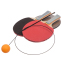 Набор для настольного тенниса тренировочный SP-Sport 160-40 2 ракетки 2 мяча 0