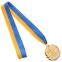 Медаль спортивна зі стрічкою SP-Sport BEST C-4843 золото, срібло, бронза 2