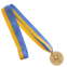 Медаль спортивна зі стрічкою SP-Sport BOWL C-6402 золото, срібло, бронза 2