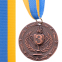 Медаль спортивна зі стрічкою SP-Sport BOWL C-6407 золото, срібло, бронза 5