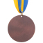 Медаль спортивна зі стрічкою SP-Sport BOWL C-6407 золото, срібло, бронза 6