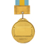 Медаль спортивна зі стрічкою SP-Sport FLASH C-2514 золото, срібло, бронза 1
