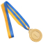 Медаль спортивна зі стрічкою SP-Sport FLASH C-4328 золото, срібло, бронза 2