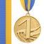 Медаль спортивна зі стрічкою SP-Sport FURORE C-4868 золото, срібло, бронза 0