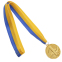Медаль спортивна зі стрічкою SP-Sport FURORE C-4868 золото, срібло, бронза 2