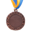Медаль спортивна зі стрічкою STAR C-2940 золото, срібло, бронза 6