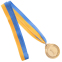 Медаль спортивна зі стрічкою SP-Sport START C-4333 золото, срібло, бронза 2