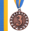 Медаль спортивна зі стрічкою SP-Sport STROKE C-4330 золото, срібло, бронза 5
