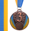 Медаль спортивна зі стрічкою SP-Sport UKRAINE з українською символікою C-4339 золото, срібло, бронза 5
