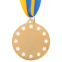 Медаль спортивна зі стрічкою SP-Sport WIN C-6405 золото, срібло, бронза 1