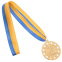 Медаль спортивна зі стрічкою SP-Sport WIN C-6405 золото, срібло, бронза 2