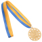 Медаль спортивна зі стрічкою SP-Sport WIN C-6405 ø6,5см золото, срібло, бронза 2