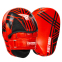 Лапа боксерская изогнутая тренировочная кожа FISTRAGE VL-7919 2шт красный-черный 0