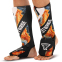 Защита голени и стопы для единоборств чулочного типа FISTRAGE VL-7924 S-XL черный-оранжевый 0