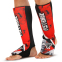 Защита голени и стопы для единоборств чулочного типа FISTRAGE VL-7925 S-XL красный-черный 0