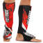 Защита голени и стопы для единоборств чулочного типа FISTRAGE VL-7925 S-XL красный-черный 2