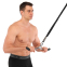 Рукоятка для тяги на трицепс W-образная ручка для блочного тренажера Zelart TA-00044 хром 3