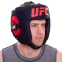 Шлем боксерский с полной защитой кожаный UFC PRO UHK-75061 L-XL черный 5