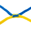Сітка для Міні-футболу та гандболу SP-Planeta ЄВРО ЭЛИТ 1.1 SO-9558 3x2,04x0,6м 2шт жовтий-синій 2