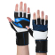 Перчатки для фитнеса и тяжелой атлетики TAPOUT SB168507 M-XL черный-синий 0