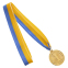 Медаль спортивна зі стрічкою SP-Sport WOULD C-6403 золото, срібло, бронза 2
