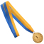 Медаль спортивная с лентой SP-Sport ZING C-4334 золото, серебро, бронза 2