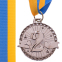 Медаль спортивна зі стрічкою SP-Sport ZIP C-6404 золото, срібло, бронза 3