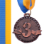 Медаль спортивна зі стрічкою SP-Sport ZIP C-6404 золото, срібло, бронза 5